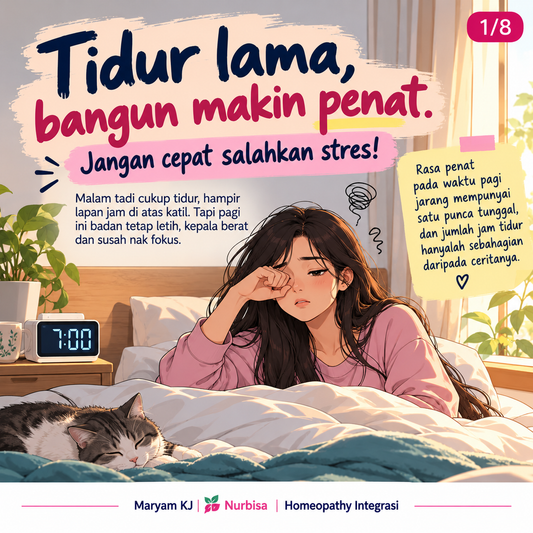Tidur Lama, Bangun Makin Penat. Jangan Cepat Salahkan Stres!