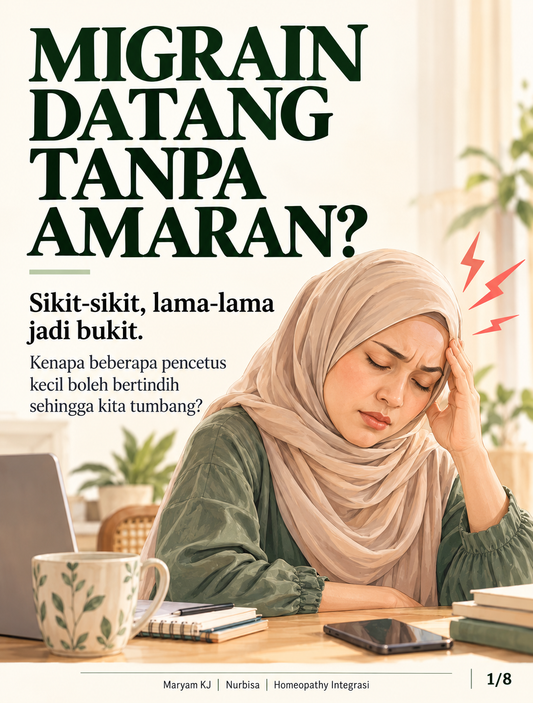 Migrain Datang Tanpa Amaran? Sikit-Sikit, Lama-Lama Jadi Bukit