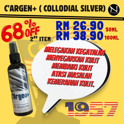 C’Argen+ – Perak Koloid Tulen untuk Kegunaan Topikal