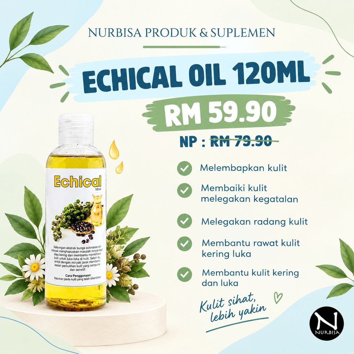 ECZEMA AWARENESS ECHICAL OIL 120ML