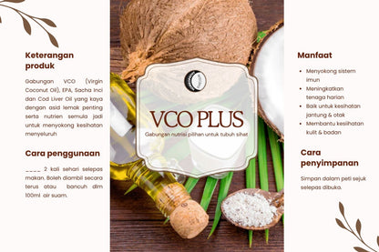 VCO Plus – Suplemen Asid Lemak Premium Harian